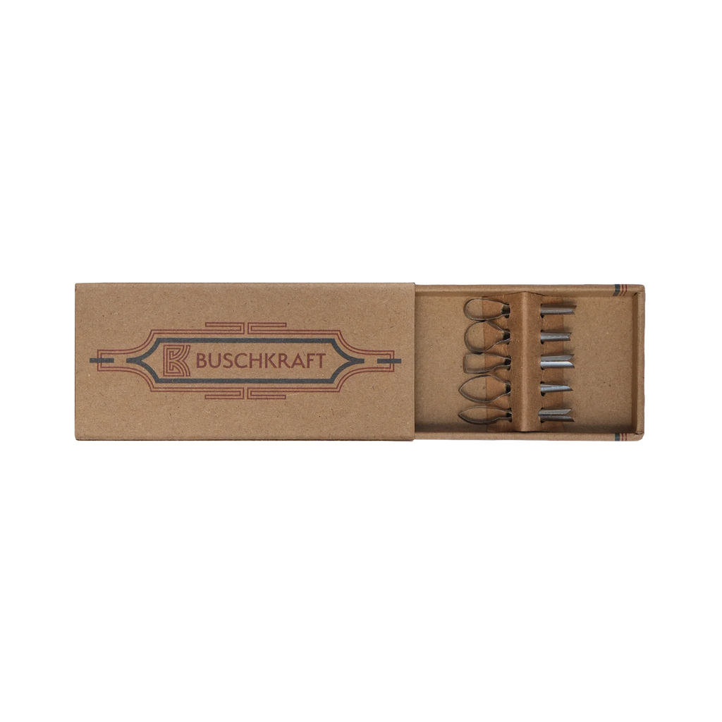 BuschKraft Dragonfly Arc carving blade pack in its box