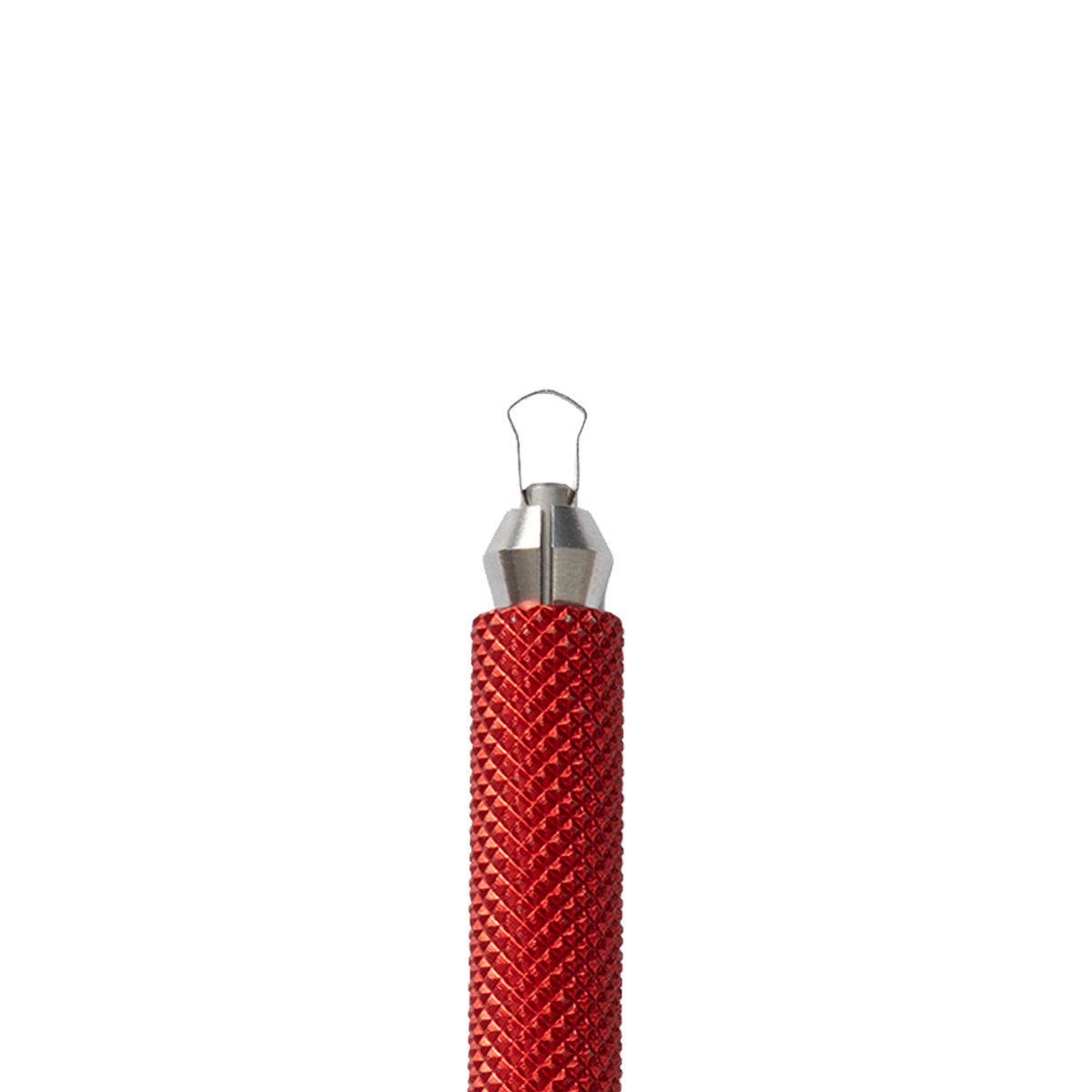The BuschKraft Dragonfly precision carving tool, a knurled metal handle holding a blade tip in the collet.
