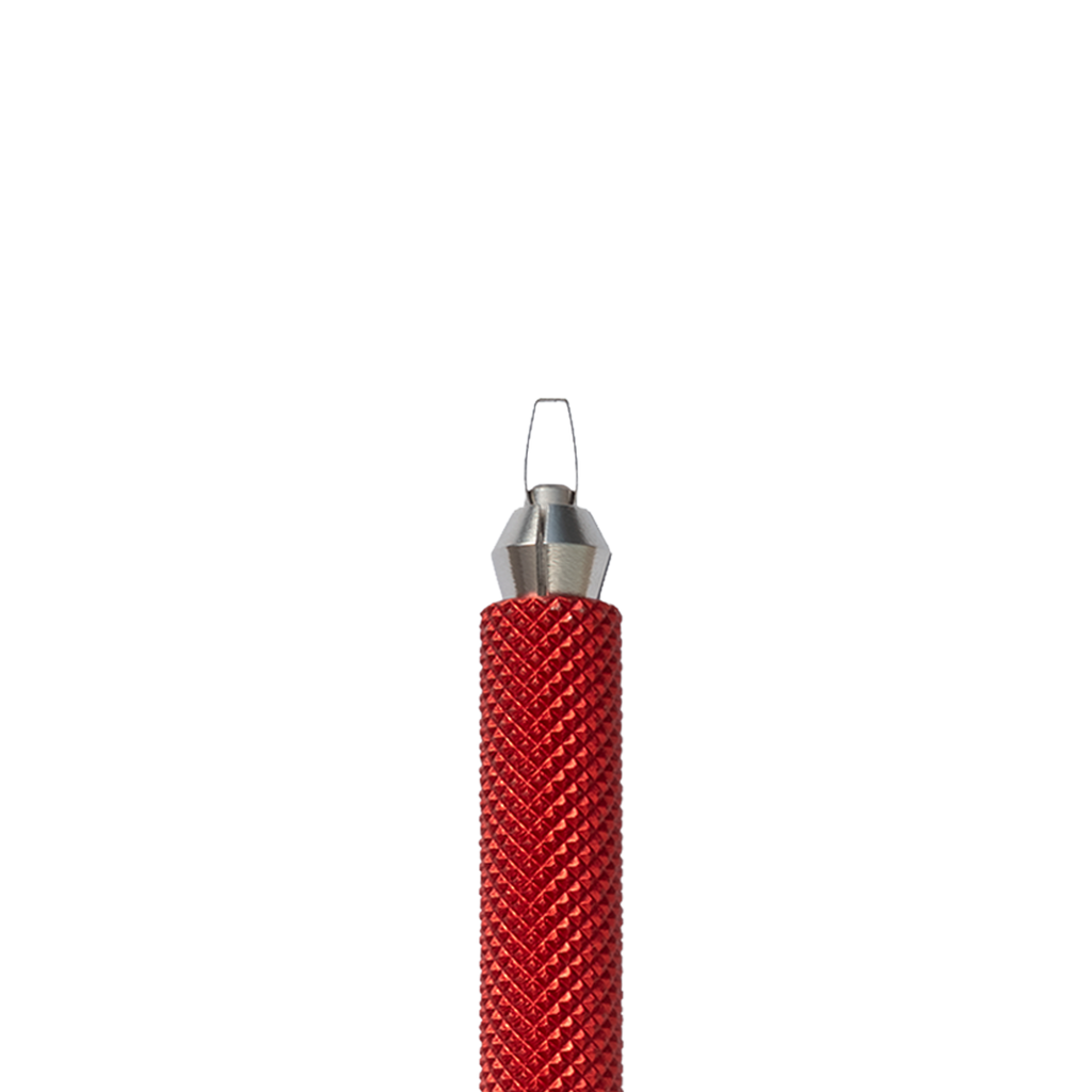 The BuschKraft Dragonfly carving tool, tapered metal body for close control.
