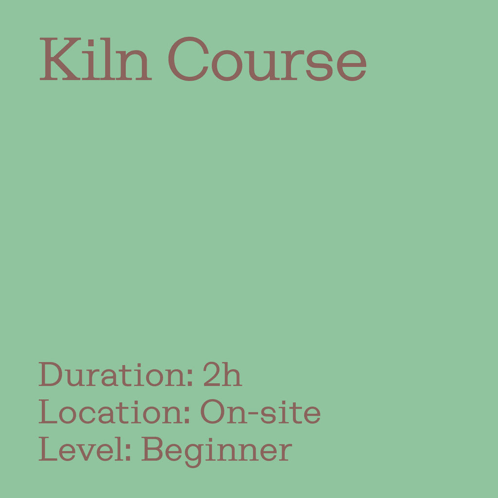 Advertisement for a 'Kiln Course' with details on duration, location, and level.