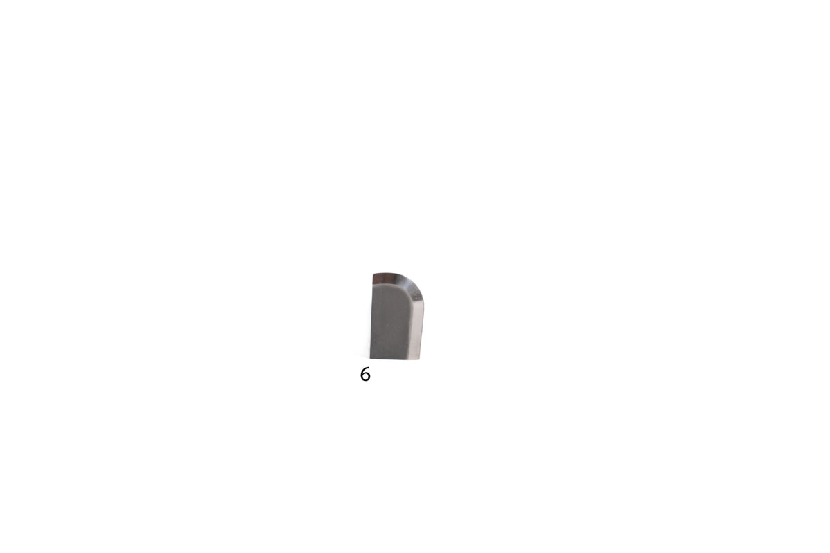 Tungsten steel pottery trimming tool, side view