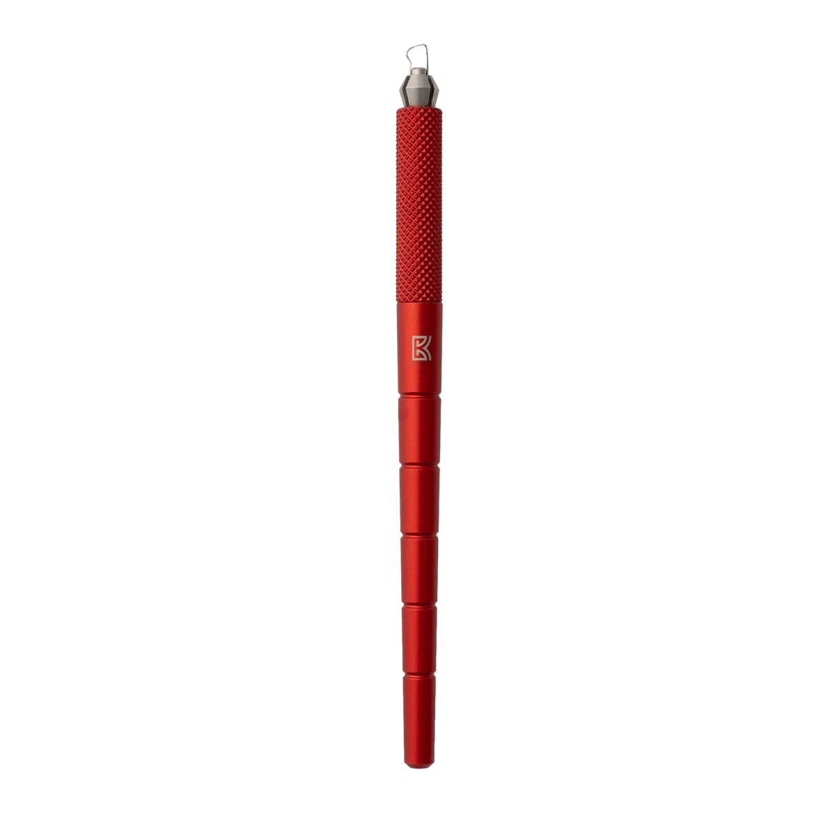 BuschKraft Dragonfly tool with a medium P-shape blade on a red knurled aluminium handle