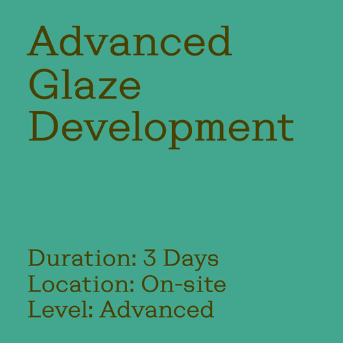 Advanced Glaze Development, a three day advanced workshop on site at GLOST