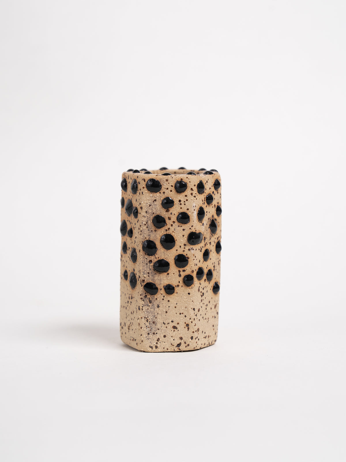 Liquid Gloop ready-made ceramic glaze in deep black, ideal for creating textured and three-dimensional ceramic designs.