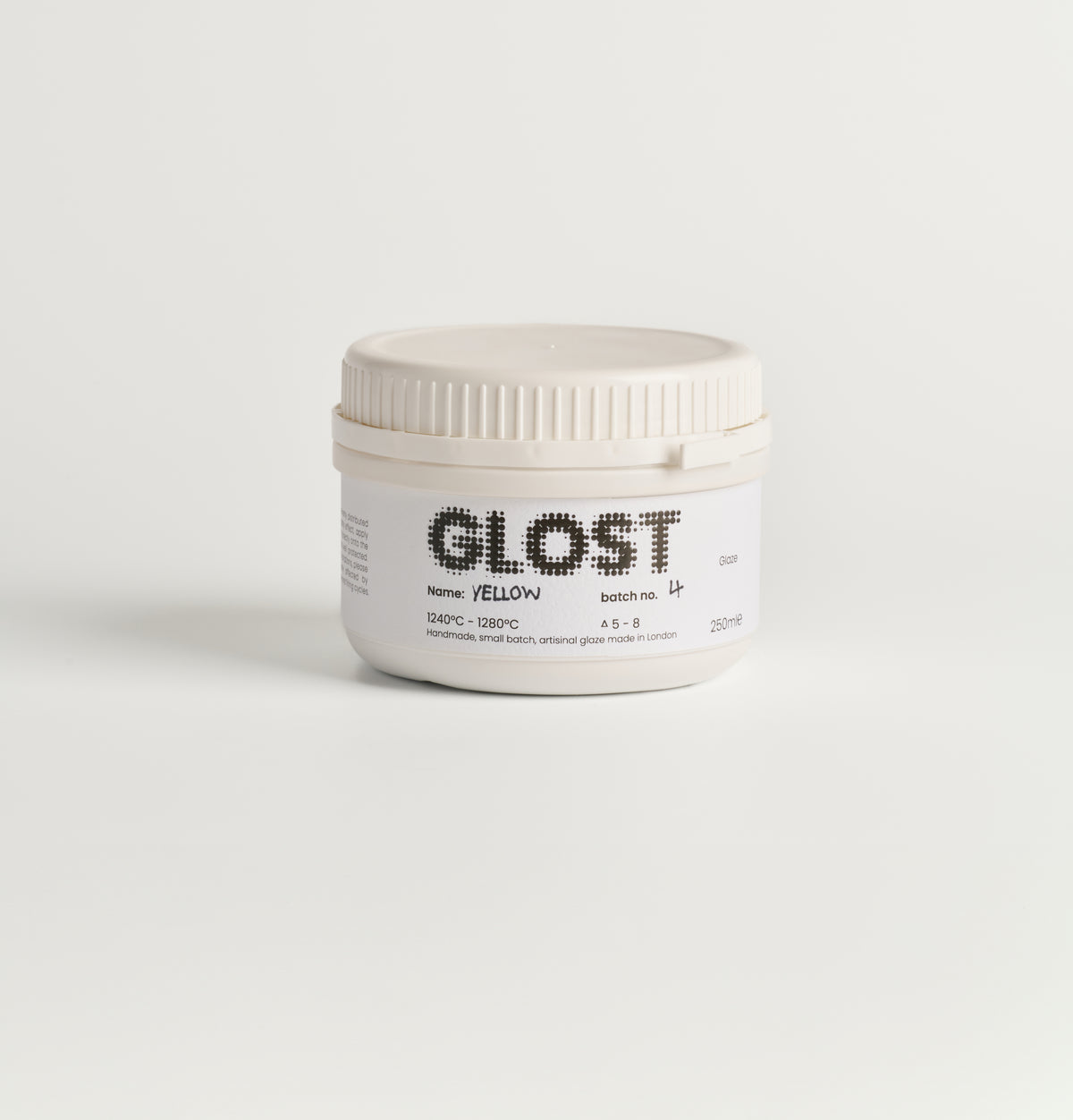 A jar of 250ml ceramic brush on GLOST glaze