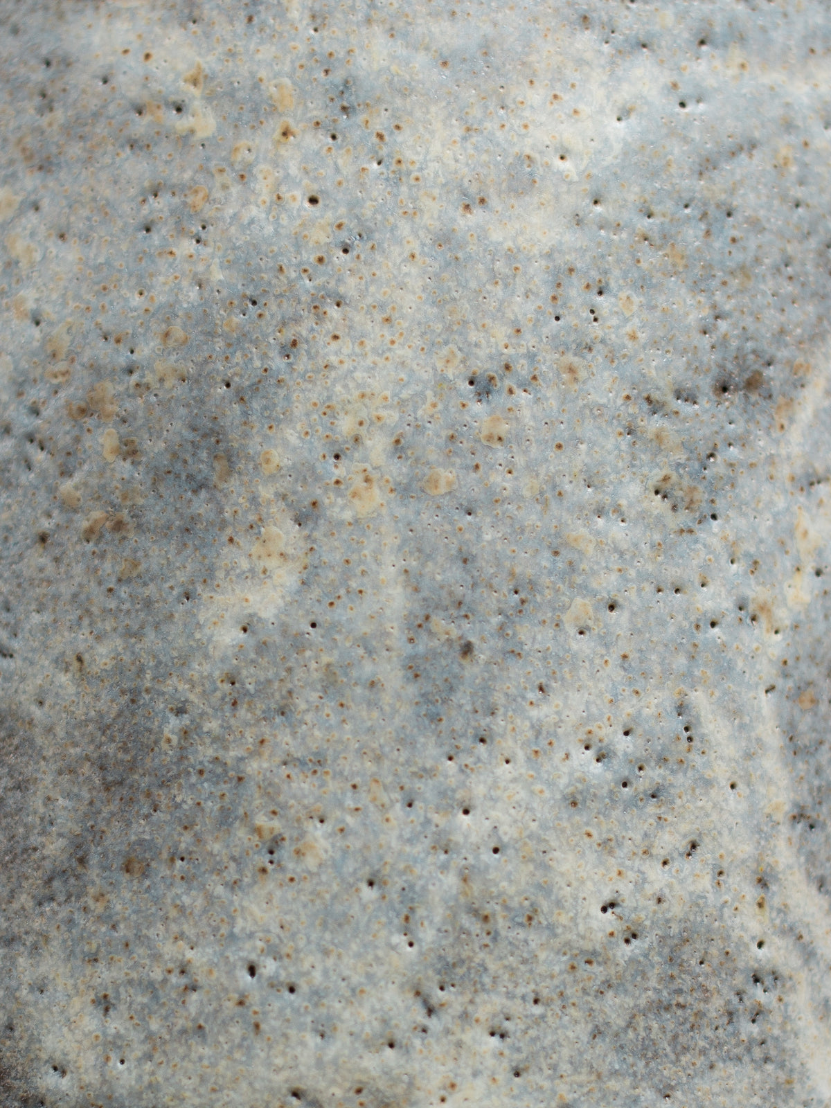 Close up of Milky Matt White glaze, a soft speckled matt surface
