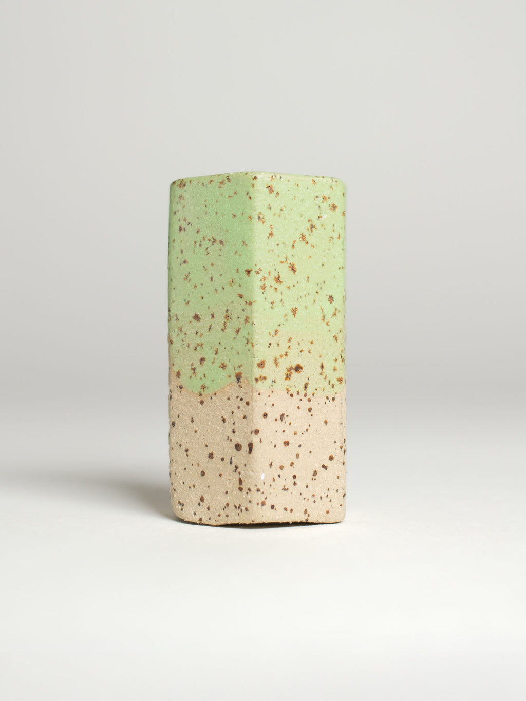 Salad Green glaze on speckle stoneware