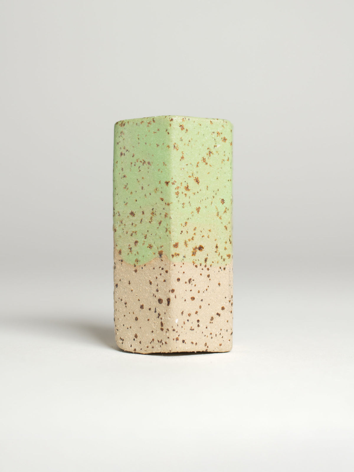 Salad Green glaze on speckle stoneware