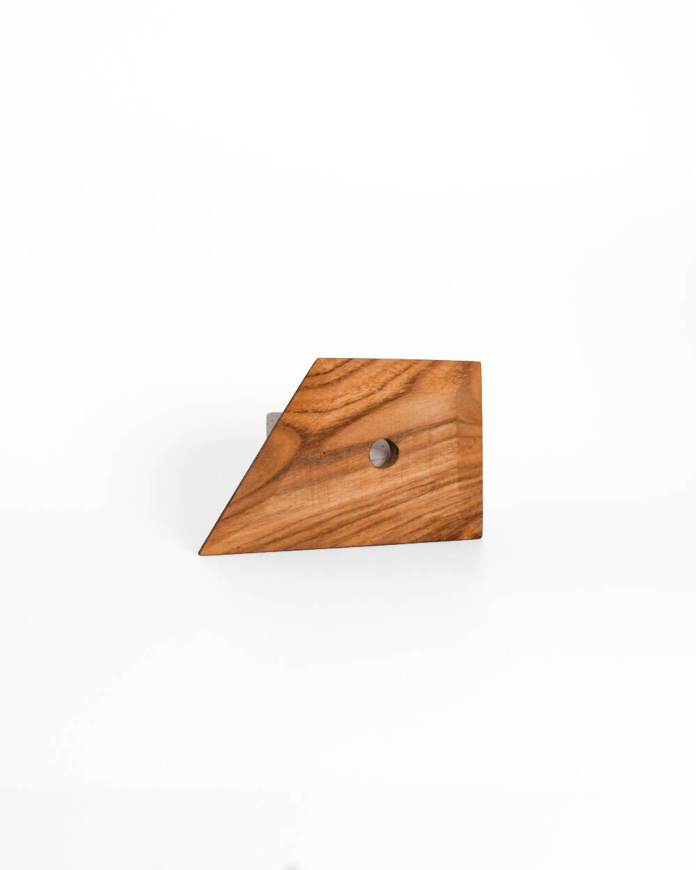 Large wooden kidney with an angular edge