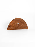Large wooden kidney with a curved edge