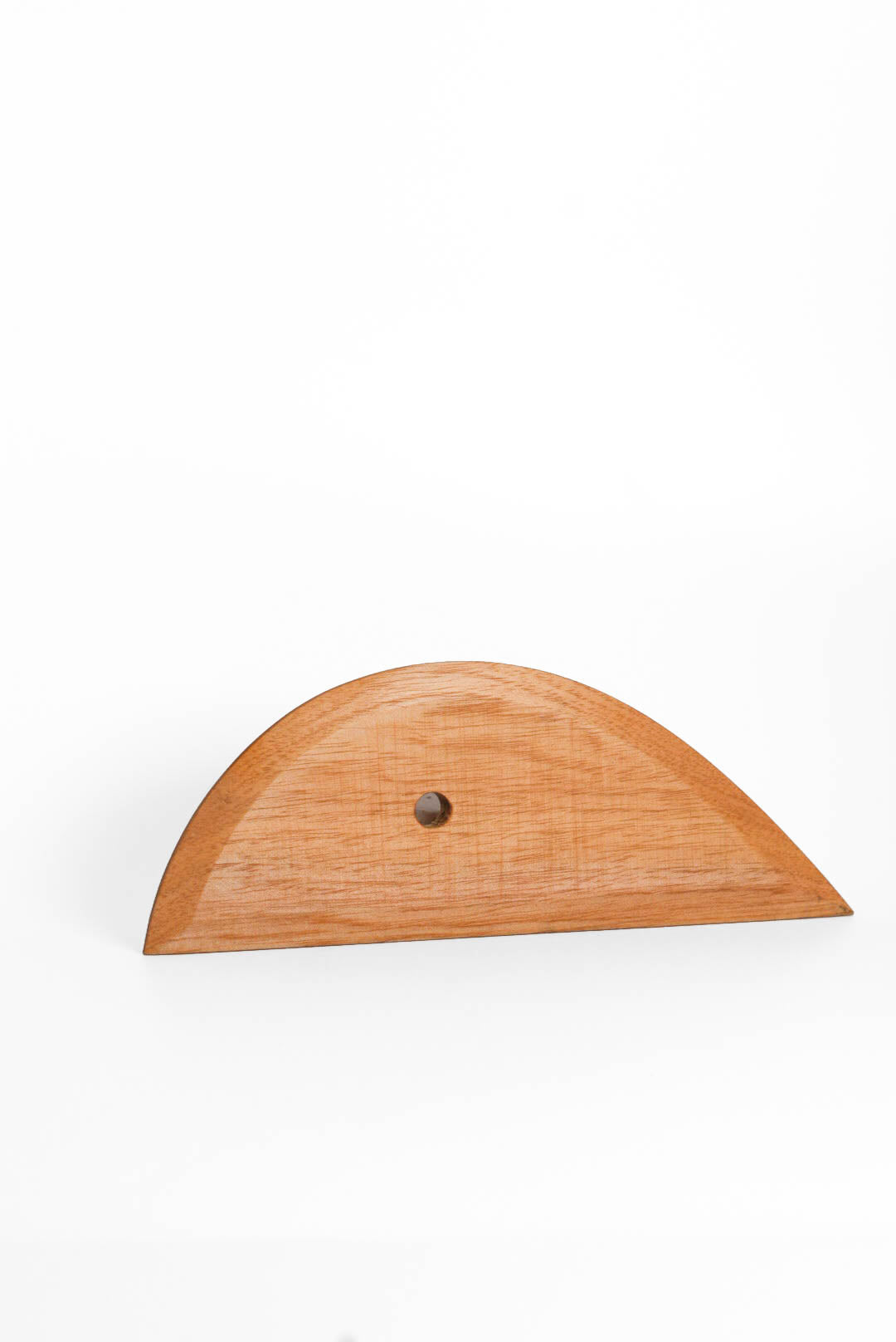 Large wooden kidney, half moon shape