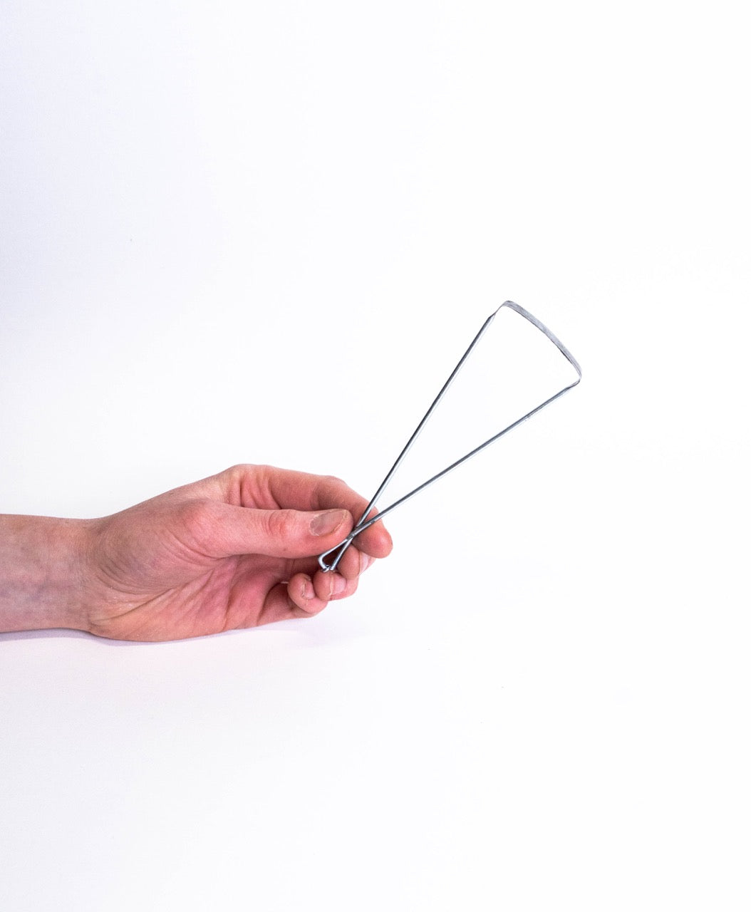 Pottery trimming tool with a recycled bicycle-spoke blade, from GLOST