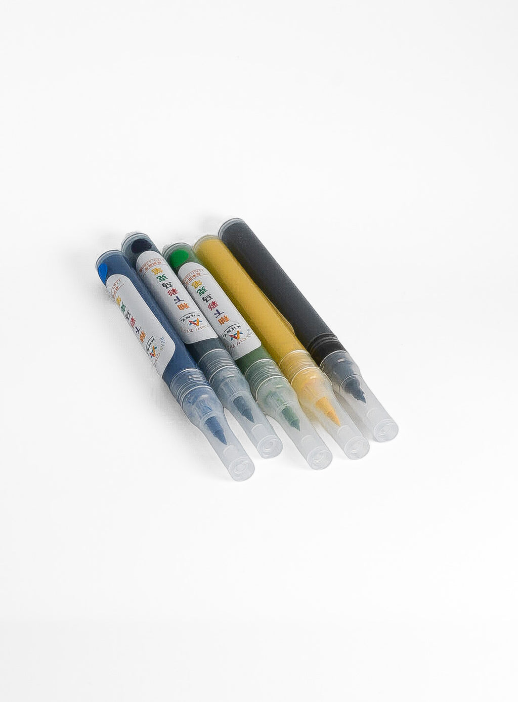 Underglaze brush pens in assorted colours