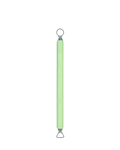 Tortuga Tools The Delta & Loop, Lime colourway: a double-ended trimming tool, round loop at one end and triangular delta at the other.