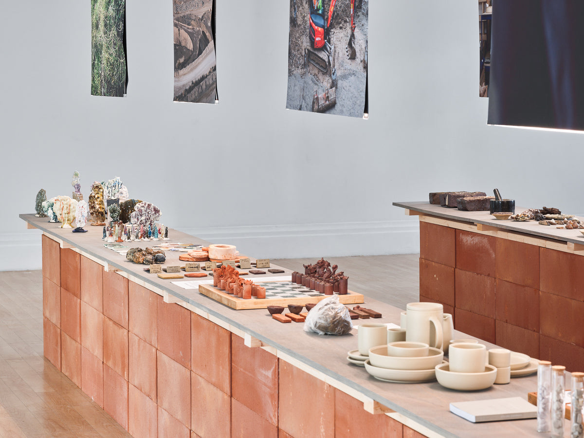 The Groundworks exhibition installed at County Hall Pottery