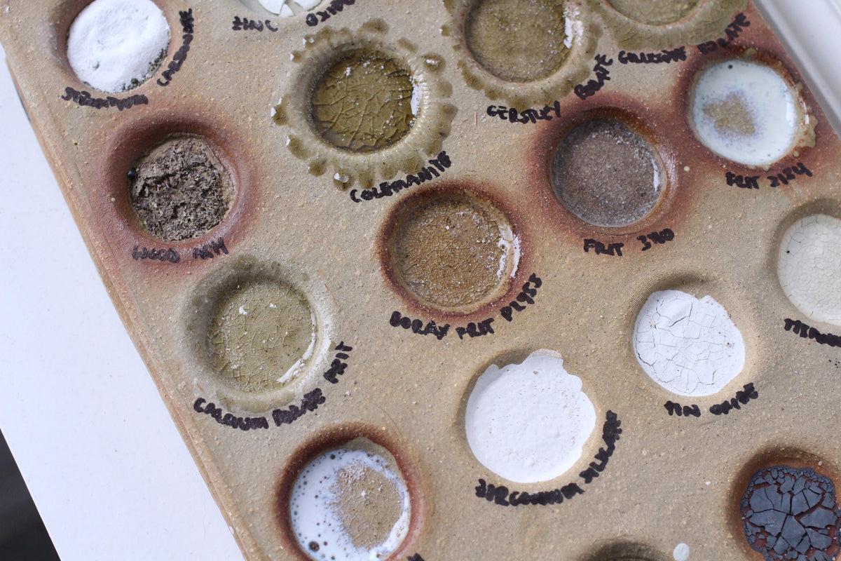 An electric kiln loaded with bisque ware in the Peckham studio