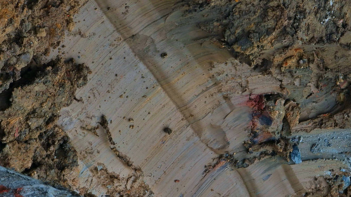 Construction clay dug from a London site, photographed by Sara Howard